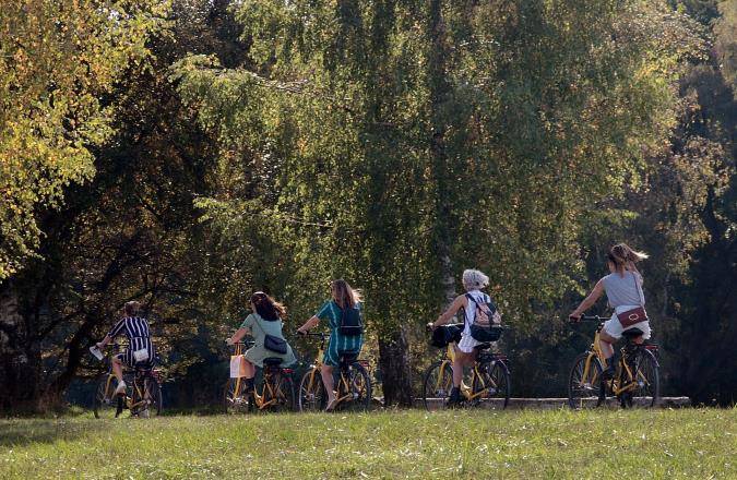 Englischer Garten Fahrradverleih und Fahrradtour